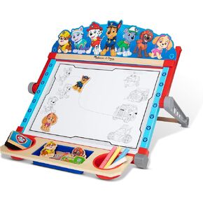 Melissa & Doug Paw Patrol Wooden على الوجهين مركز الفنون على الوجهين Easel (33 قطعة)