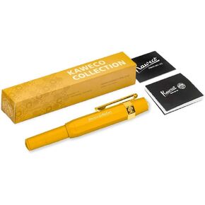مجموعة Kaweco Fountain Pen Honey ، Fine Nib Sport Clip Clip Gold Gold
