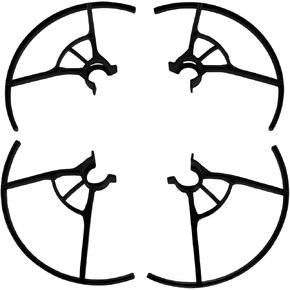 Lovelysp-Crash Guard Cover Bumper for DJI Tello Drone Propeller Protector Black Propeller Blade Drone Propeller Protector-1 Set