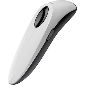 Alacrity1D 2D QR Barcode Scanner Compatible with 2.4G Wireless & Bluetooth Function & Wired Connection, Cordless Handheld Barcode Scanner Compact Plug and Play, Connect Smart Phone, Tablet, PC White