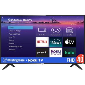 Westinghouse Roku TV - 43 Inch Smart TV, 1080P LED Full HD TV with Wi-Fi Connectivity and Mobile App, Flat Screen TV Compatible with Apple Home Kit, Alexa and Google Assistant