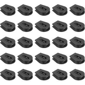 uxcell 30 Pcs Wheeled Cord Locks for Drawstring Plastic Toggle Slider Stopper End Cord Slider Replacement for Backpack Shoelace Hat Bungee Shock Cord, 0.6x0.8 Inch in Kuwait