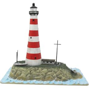 Atlantis Toy & Hobby Inc. Lightouse مع Light and Diorama Base AANL70779 Plastic Models Miss
