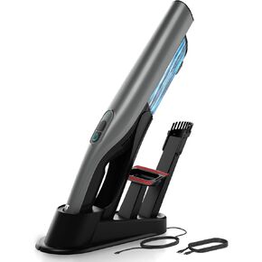 Tranqwil Cordless Handheld Vacuum, Lightweight Portable Vacuum at 1.4lbs, Powerful Suction 2 Stage-Motor, Charge Dock, One-Touch Empty for Home & Car, Guiding Lights with Versatile Attachments (Blue) in Saudi Arabia