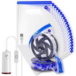 10 Pack 3D Filament Storage Bags Kit, Vacuum Sealed Bags for 3D Printer Filament, Spool Sealing for Keeping Filament Dry