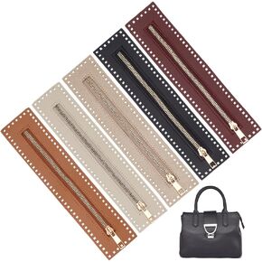 WADORN 5 COLORS PU LEATHY SHIPPER ، 10.6 بوصة جلدية خياطة سحاب إطار مصنوعة يدويًا السوستة السوستة الجزء الأكبر مع إطار من الجلد بو كروشيه محفظة الجينز الجينز الحرف اليدوية