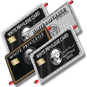 Card Stickers,Skin White Privilege Card for Credit Debit Key Card 4Pcs Covering Personalizing Bank Card |Removeable, No Bubble, Slim, Waterproof Card Cover