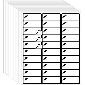 Spiareal 750 Pcs Graduation Address Labels 1 x 2.625 Inch Graduation Cap Printable Gift Tags Compatible with Laser and Inkjet Printer Address Mailing Label 30 Address Labels Per Sheet