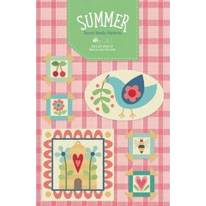 Riley Blake Summer Punch Needle Pattern by Lori Holt of Bee in My Bonnet and It’s So Emma, Perfect for Embroidery, DIY Crafting, and Home Decor