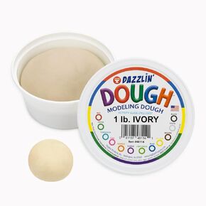 Hygloss Play Modeling Dough - عجينة البشرة متعددة الثقافات غير معقولة - آمنة وغير سامة للفنون والحرف اليدوية - الحفلات - لوازم الفصول الدراسية - 1 رطل - Cappuccino