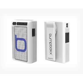 bumpboxx مكبر صوت بلوتوث اللاسلكي | أبيض | Retro Pager Beeper | مكبر صوت بلوتوث المحمول في الهواء الطلق | MP3 Player | مصباح يدوي LED | مكبر صوت مقاوم للماء | يزن 3.2 أوقية (متجددة)