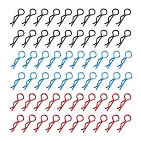 60pcs RC مقاطع الجسم دبابيس R Universal for 1/8 1/10 مقياس على الطريق على الطريق على الطريق عربات التي تجرها العربات العربات العربات العربات العربات التي تجرها العربات التي تجرها الدواب