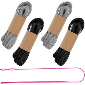 Bohuiz 4 PCS Raphring strailds Universal Praysring for Sweatpants 53 Inting Clothing Clothing with threader Easy for Pants Coats Coats Coats (Black ، Gray)