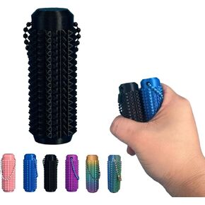 Little Ouchies تململ ، لعبة Mini Mini Toy ، سلسلة مفاتيح Spiky Grippie Stim ، قلادة مفتاح تنفيس لإغاثة القلق إيجابية ، تململ الألم (الحلوى)