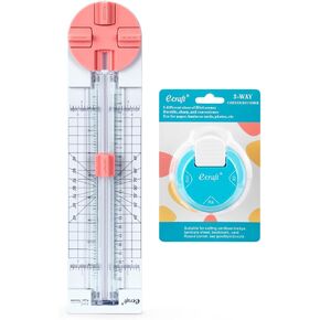 Ecraft 4-in-1 Paper Trimmer & Paper Corner Rounder Punch 3 in 1 (R4mm, R7mm, R10mm)