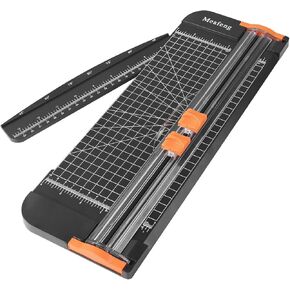 Meafeng A4 Paper Cutter 12 Inch Craft Paper Trimmer Scrapbooking with Automatic Security Safeguard and Side Ruler for Photo Cutter, Handcraft Project, Label, Greeting Card (Black)