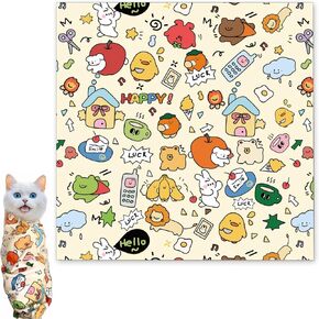 Cat Burrito Wrap Cat Wrap for Grooming Cat Grooming Wrap Cat Wrap for Cutting Nails Cat Swaddle Wrap Cat Restraint for Nail Clipping Suitable for Comforting and Holding Cats (25 * 25cm)