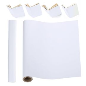 Patikil 40 "x16" قطعة قماش تربط الكتب ، غلاف كتاب الكتان بوكبرا لإصلاح القماش قطعة قماش ملزمة للفنون الكتب الفنون خياطة حرفة ديي ، أبيض