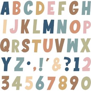 162 PCS 7 "رسائل لوحة نشرة تعيين أرقام أبجدية كبيرة بوهو وترقيم علامات الترقيم رسائل الفصول الدراسية أرقام الأبجدية التحرير والسرد قواطع رسائل لإنصاء لوحة عرض الجدار الفصول الدراسية