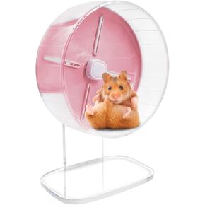 Kathson Hamster Exercise Wheel 9.84 في عجلات الركض الصامتة مع الوقوف على الهامستر ، والغروبيل ، والفئران والحيوانات الأليفة الصغيرة الأخرى (الأزرق)