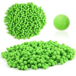 Toymis 500pcs 1cm mini pomms ، كرات غامضة للفنون والحرف اليدوية ، زخارف مشاريع إبداعية للفنون المتعددة الملونة (الوردي)