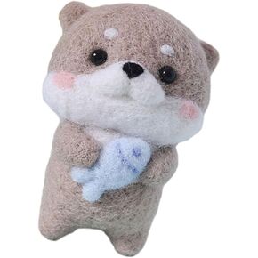 YUNLEI Sewing Supplies,Needle Felting Set Capybara Felting Starter Kits with Poke Needle and Instructions Needle Felting Supplies Craft,Craft Organizers and Storage