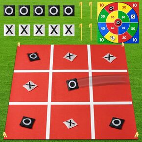 عملاق TIC TAC Tac Bean Bag Those Easter Outdoor Games للأطفال البالغين على الوجهين على الوجهين ليالي العائلة التخييم في الفناء الخلفي للألعاب الداخلية
