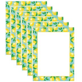 Teacher Created Resources Lemon Zest Computer Paper, 8.5" x 11", 50 Sheets Per Pack, 6 Packs