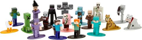 Minecraft 1.65" Nano Metalfigs 18-Pack Die-cast Figures, Toys for Kids and Adults(Wave 12) in Kuwait