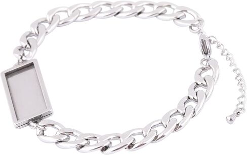 5 قطعة الفولاذ المقاوم للصدأ صالح 20 مللي متر كابوشون سوار إعداد صواني الفراغات سلسلة أساور حواف لمستلزمات صناعة المجوهرات in Kuwait