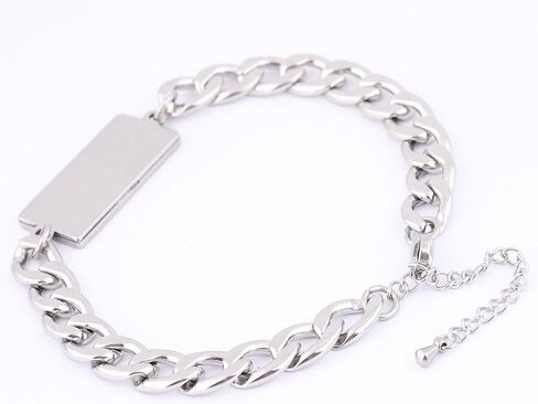 5 قطعة الفولاذ المقاوم للصدأ صالح 20 مللي متر كابوشون سوار إعداد صواني الفراغات سلسلة أساور حواف لمستلزمات صناعة المجوهرات in Kuwait