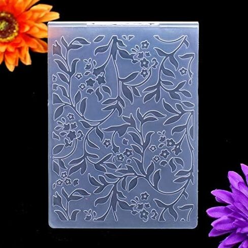 Flowers Leaves Bird Background Plastic Embossing Folders for Card Making Scrapbooking and Other Paper Crafts 2212097 (1) in Kuwait