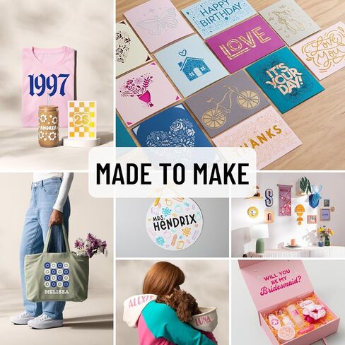 Cricut Maker 4 Machine Ultimate Bundle- Rainbow Vinyl Sampler, Infusible Ink, Card Making Kit, Iron-On Sampler Roll, Tool Set and Cutting Mats, Beginner Cutting Machine Set for Die-Cutting Projects in Kuwait