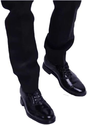 MeetGet 1/6 Scale Figure Doll Dolly Leather Shoes Figure Pu101us ، Black in Kuwait