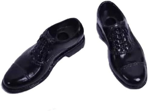 MeetGet 1/6 Scale Figure Doll Dolly Leather Shoes Figure Pu101us ، Black in Kuwait