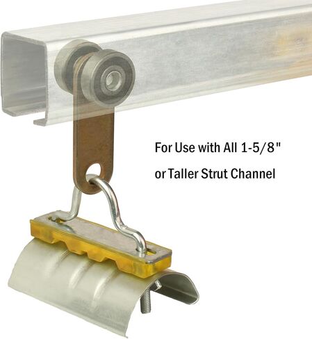 4 Wheel Cable Trolley System，Unistrut Trolley Roller Four Bearing Trolley Assembly for Use with 1-5/8" Wide and All1-5/8"Ortaller Strut Channel 2pc in Saudi Arabia