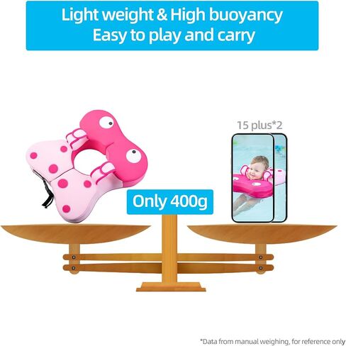 Non Inflatable Baby Swimming Float Baby Infant Swim Newborn Pool Floats Swimming Loop Soft Waterproof Swim Ring for Babies Adjustable and Suitable for 6-36 Months Baby Boys Grils in Saudi Arabia
