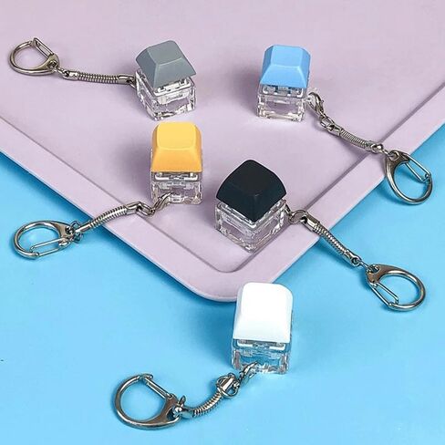 Keyboard Fidget Keychain, Light Up Decompression Finger Keyboard, Stress Relief Finger Keyboard Keychain in Kuwait
