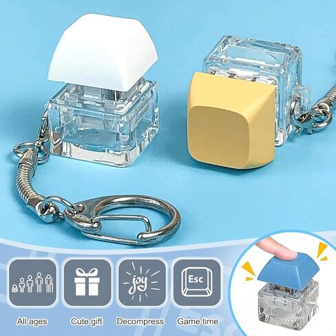 Keyboard Fidget Keychain, Light Up Decompression Finger Keyboard, Stress Relief Finger Keyboard Keychain in Kuwait