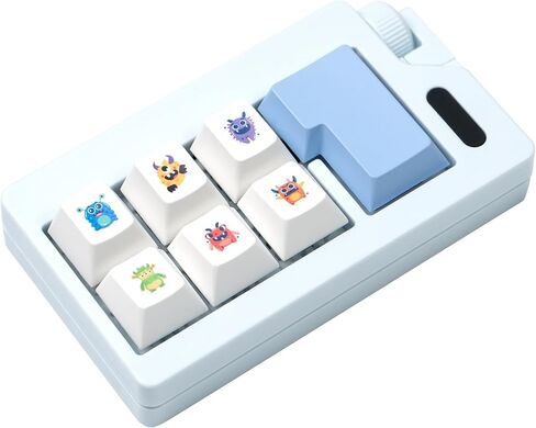 Keyboard Fidget Toy - Loud Keyboard Fidget Clicker Cute Keyboard Clicker Fidget Button Stress Relief Fidget for Adult to Relief Stress (Blue) in Kuwait