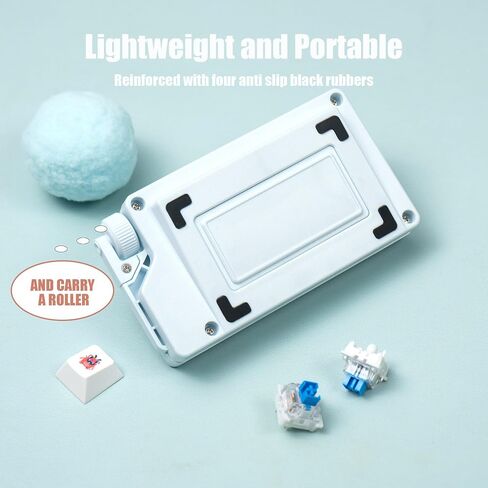 Keyboard Fidget Toy - Loud Keyboard Fidget Clicker Cute Keyboard Clicker Fidget Button Stress Relief Fidget for Adult to Relief Stress (Blue) in Kuwait