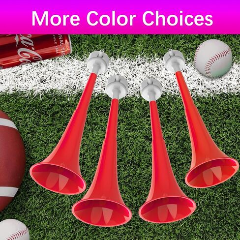 Vuvuzelas Soccer Horn Hornlapsible Blow Horns صانع الضوضاء بصوت عالٍ الصوت الرياضي Horn Noisemaker للأحداث الرياضية المدارس ألعاب التخرج اللوازم الحفلات الإكسسوارات in Kuwait
