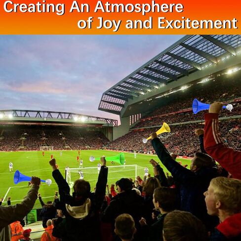 Vuvuzelas Soccer Horn Hornlapsible Blow Horns صانع الضوضاء بصوت عالٍ الصوت الرياضي Horn Noisemaker للأحداث الرياضية المدارس ألعاب التخرج اللوازم الحفلات الإكسسوارات in Kuwait