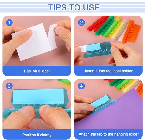 uxcell Hanging File Folder Tabs, 2 Inch File Folder Tabs and Inserts Plastic Clear File Folder Labels Filing Tabs for Hanging File Folders, Red, 200 Pcs in Kuwait