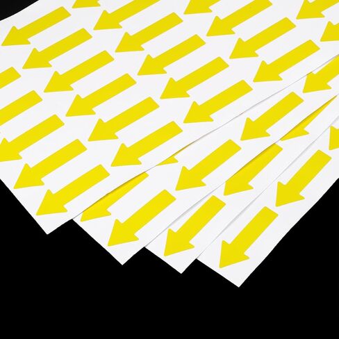 PATIKIL Small Arrow Sticker Label 1.2 x 0.5, 120 Pack Adhesive Color Coding Sign Decal for Gas Flow Direction Inspection Defect Marking, Grey in Saudi Arabia