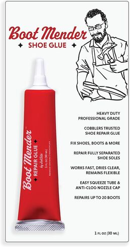 JobSite Boot Mender Glue - Shoe Glue Sole Repair - Clear, Instant Bond, Heavy Duty Adhesive (30g tube) in Kuwait