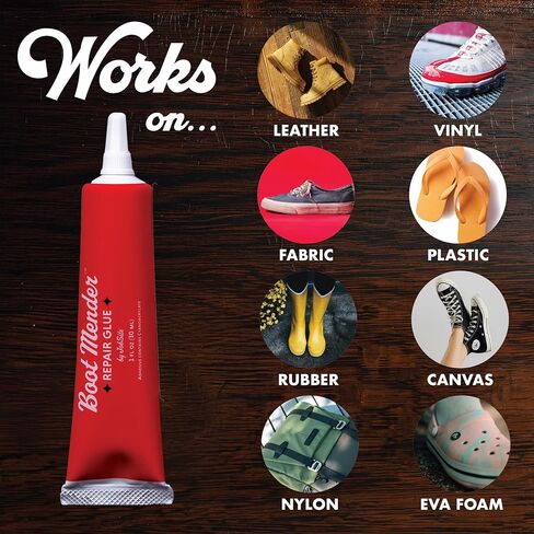 JobSite Boot Mender Glue - Shoe Glue Sole Repair - Clear, Instant Bond, Heavy Duty Adhesive (30g tube) in Kuwait