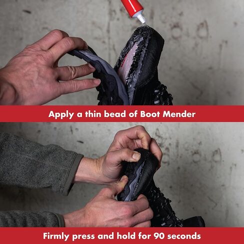 JobSite Boot Mender Glue - Shoe Glue Sole Repair - Clear, Instant Bond, Heavy Duty Adhesive (30g tube) in Kuwait