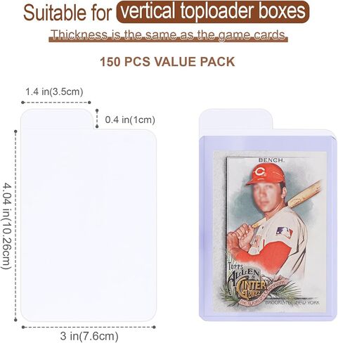 Trading Card Dividers for Toploaders Storage Boxes, 150PCS Paper Divider Cards for Baseball/Mtg/Tcg/sports/game cards Organizer, Horizontal in Kuwait
