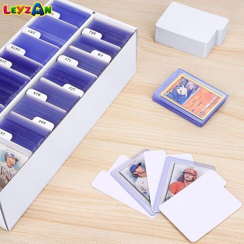 Trading Card Dividers for Toploaders Storage Boxes, 150PCS Paper Divider Cards for Baseball/Mtg/Tcg/sports/game cards Organizer, Horizontal in Kuwait